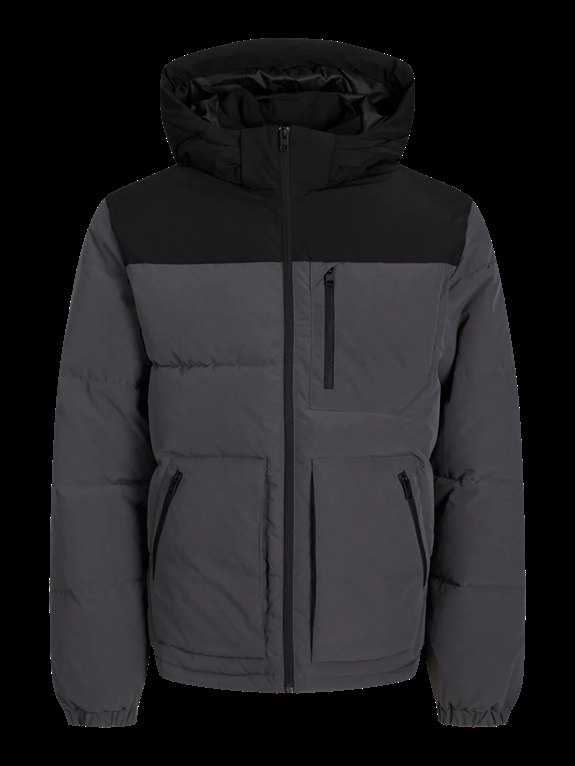 Jack & Jones Otto Puffer Jacket - Asphalt/Black Block