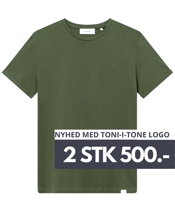 Les Deux Nørregaard Tonal T-shirt - Olive Night
