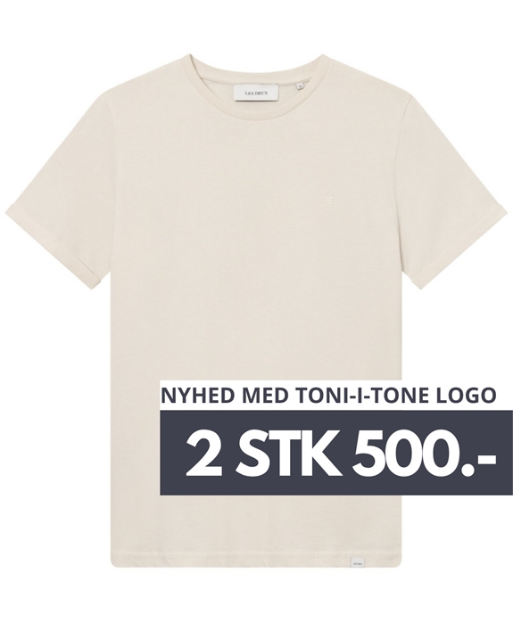 Les Deux Nørregaard Tonal T-shirt - Ivory
