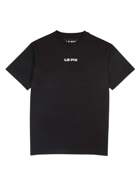 Le Fix Scratched Tee - Black