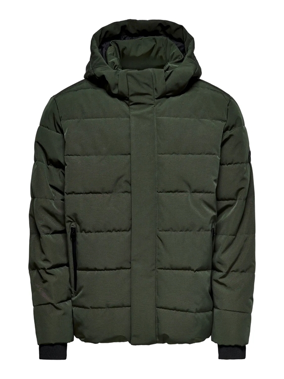 ONLY & SONS Cayson Puffa Jacket OTW - Peat