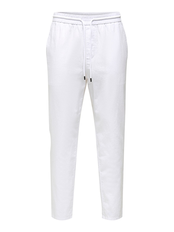 Only & Sons Linus linen pants - Bright White