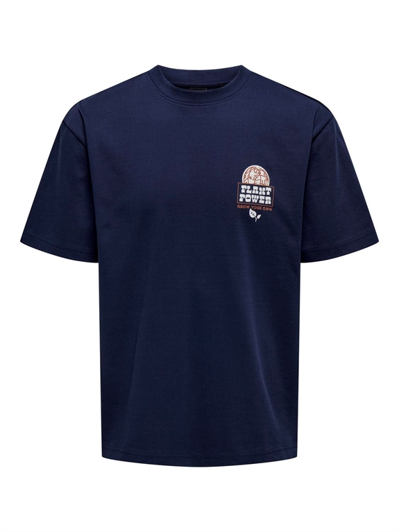 ONLY & SONS Leroy Life RLX Nature SS Tee - Naval Academy