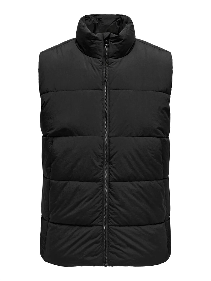 ONLY & SONS Global Puffer Vest OTW - Black