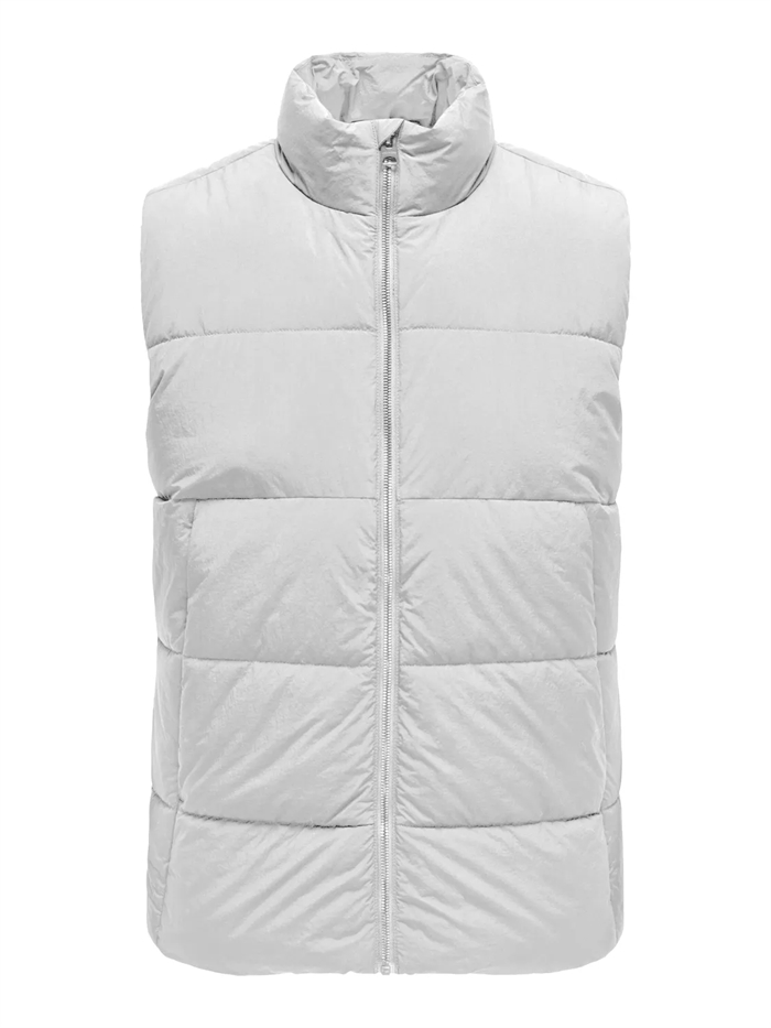 ONLY & SONS Global Puffer Vest OTW - Cool Grey