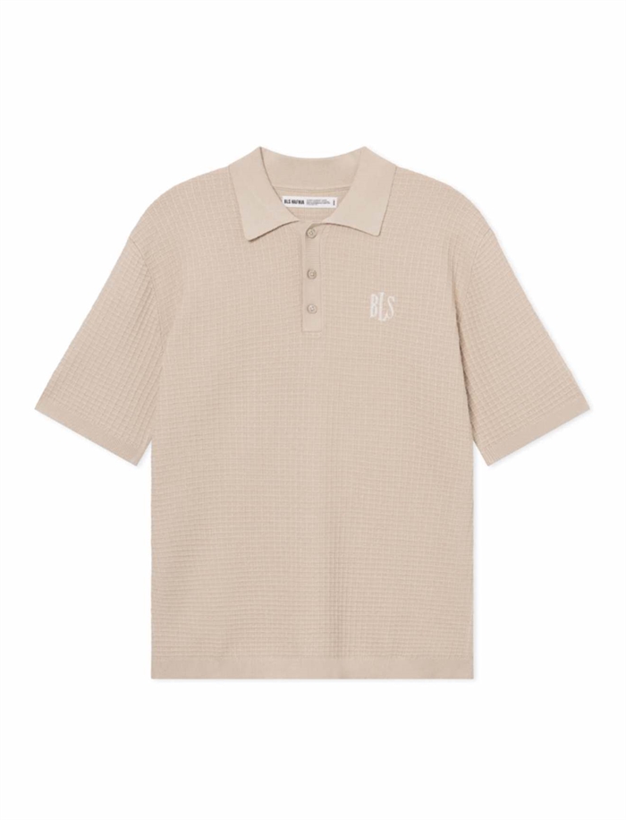 BLS Hafnia Wilkins Knit Polo - Light Brown
