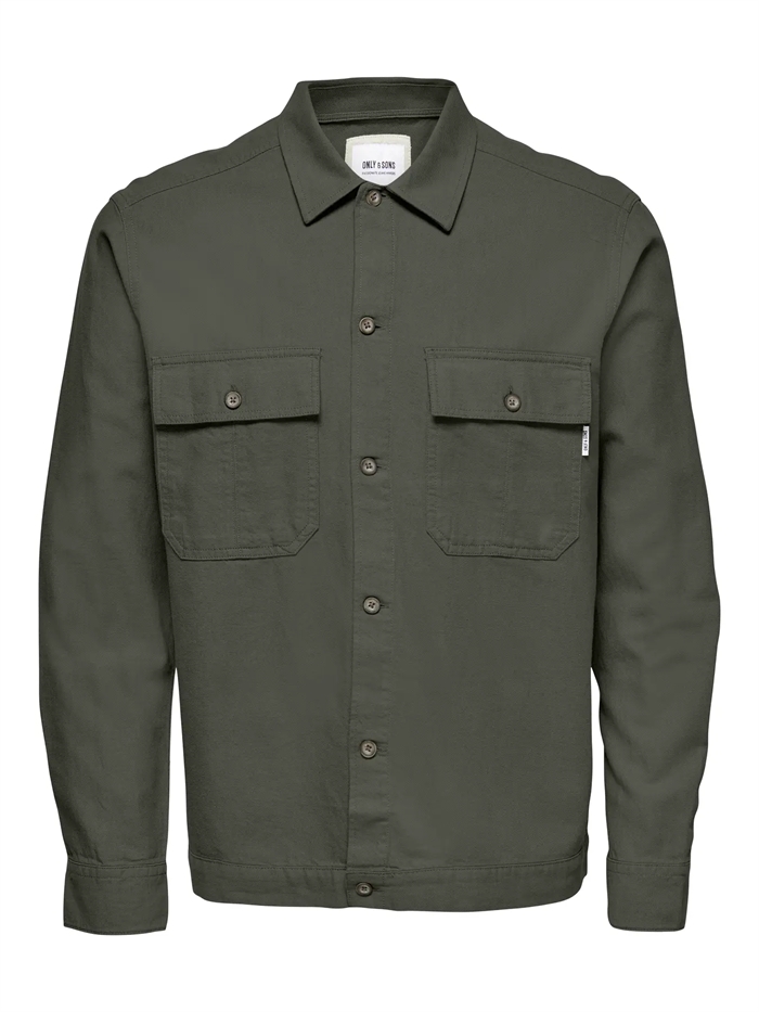 Only & Sons Kennet LS Overshirt - Kambaba