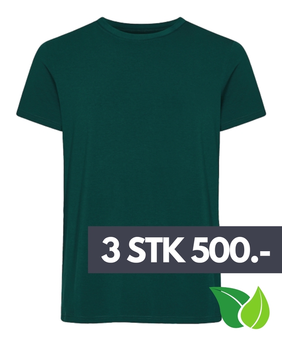 Resteröds Bamboo R-Neck t-shirt - Petrolium Grøn