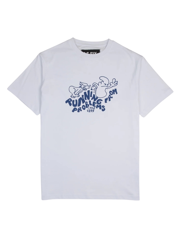 Le Fix Running From Problems Tee - White