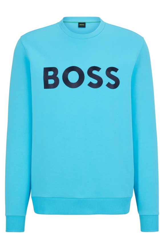 BOSS Salbo_1 Sweatshirt - Open Blue