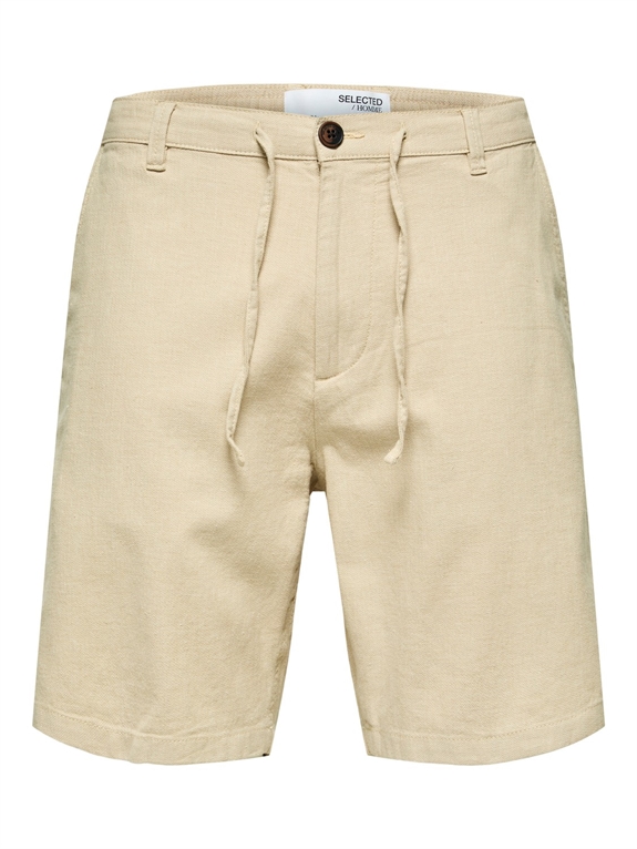 Selected Regular Brody Linen Shorts - Incense/MIXED W.O