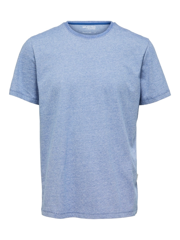 Selected Aspen Mini Stripe SS O-Neck t-shirt - Limegos/Bright White