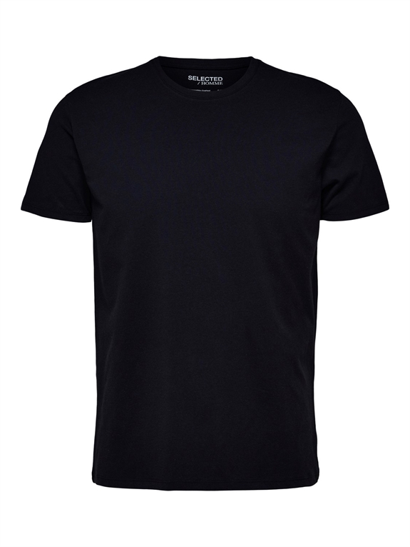 Selected Ael SS O-Neck T-shirt - Black