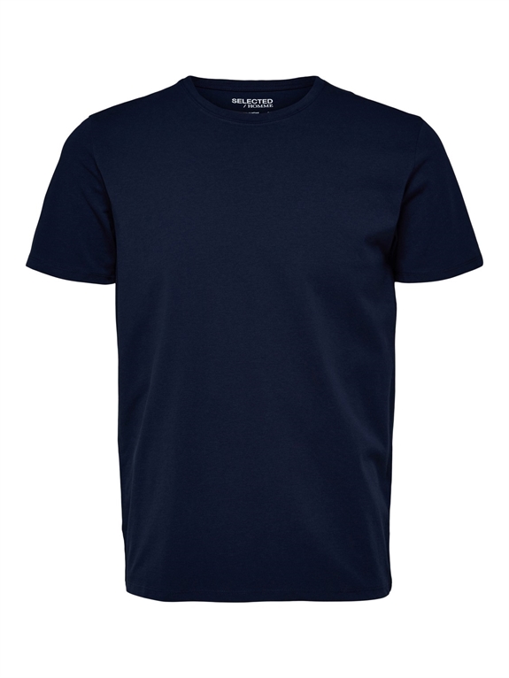 Selected Ael SS O-Neck T-shirt - Navy Blazer