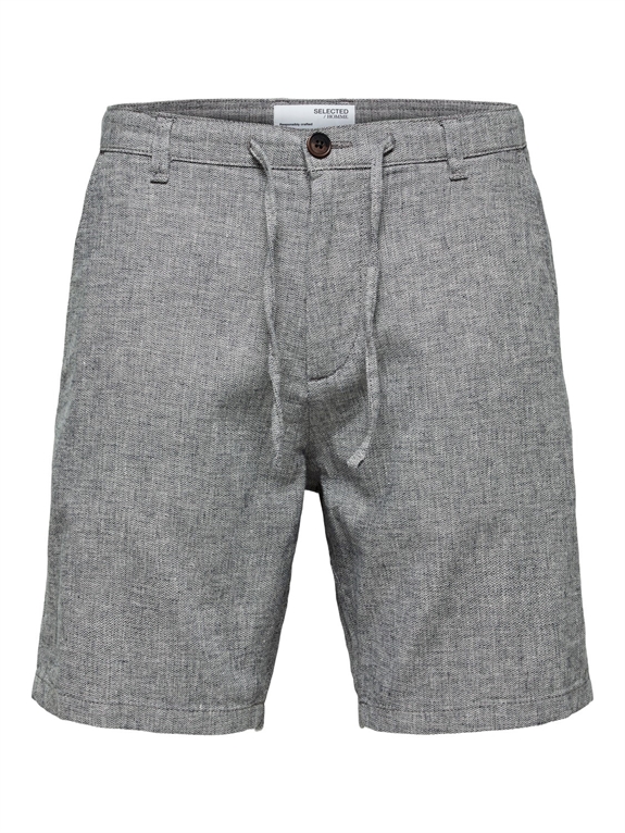 Selected Regular Brody Linen Shorts - Sky Captain/MIXED W.O