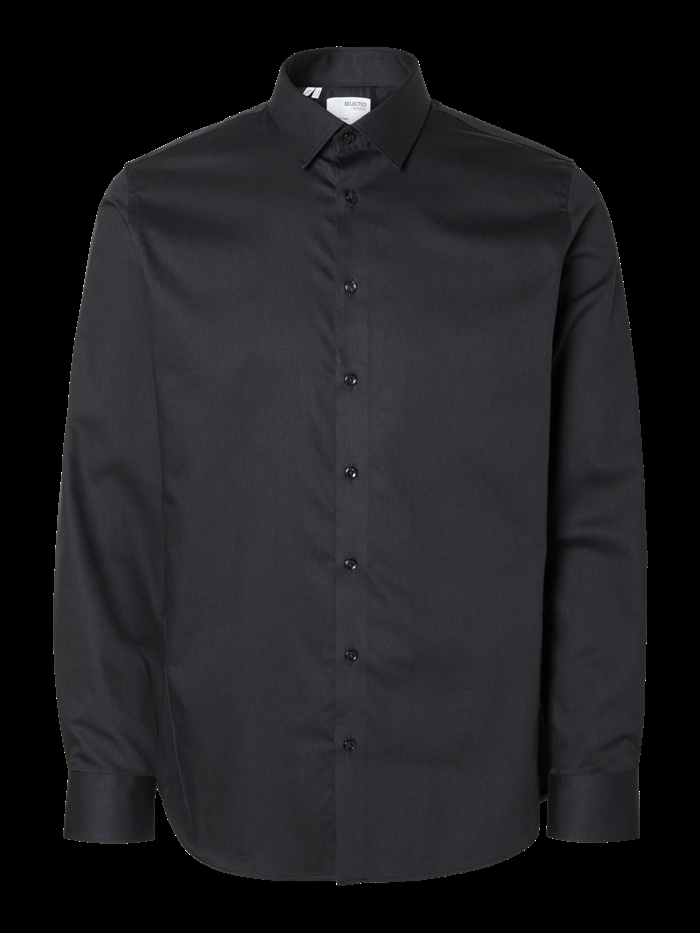 Selected Slim Performance Shirt LS - Black