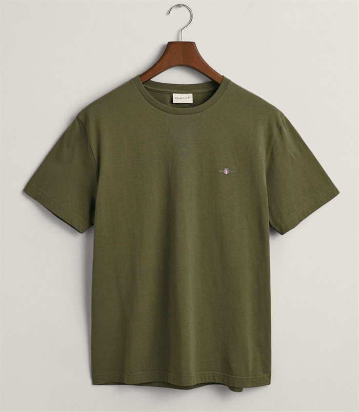 GANT Reg Shield SS T-shirt - Juniper Green