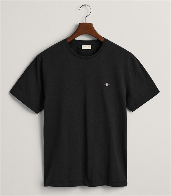 GANT Reg Shield SS T-shirt - Black