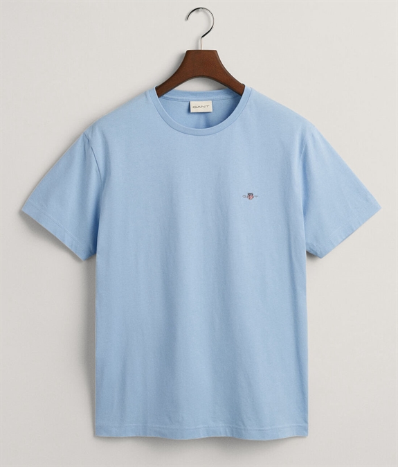 GANT Reg Shield SS T-shirt - Capri Blue