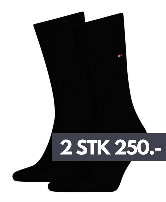 Tommy Hilfiger Men Sock Classic 2 Pack - Black
