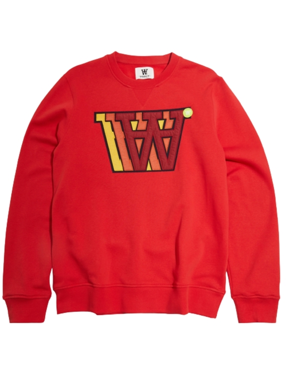 WOOD WOOD Tye Applique Sweatshirt - Apple Red