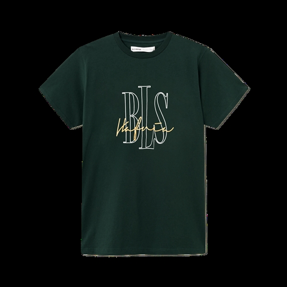BLS Hafnia Logo Outline 2 T-shirt - Dark Green
